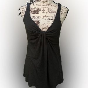 James Perse Black/ Gray Draped Sleeveless Top Size 1